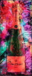 Green Veuve Clicquot by Henri Miller - Original Painting on Box Board sized 31x73 inches. Available from Whitewall Galleries